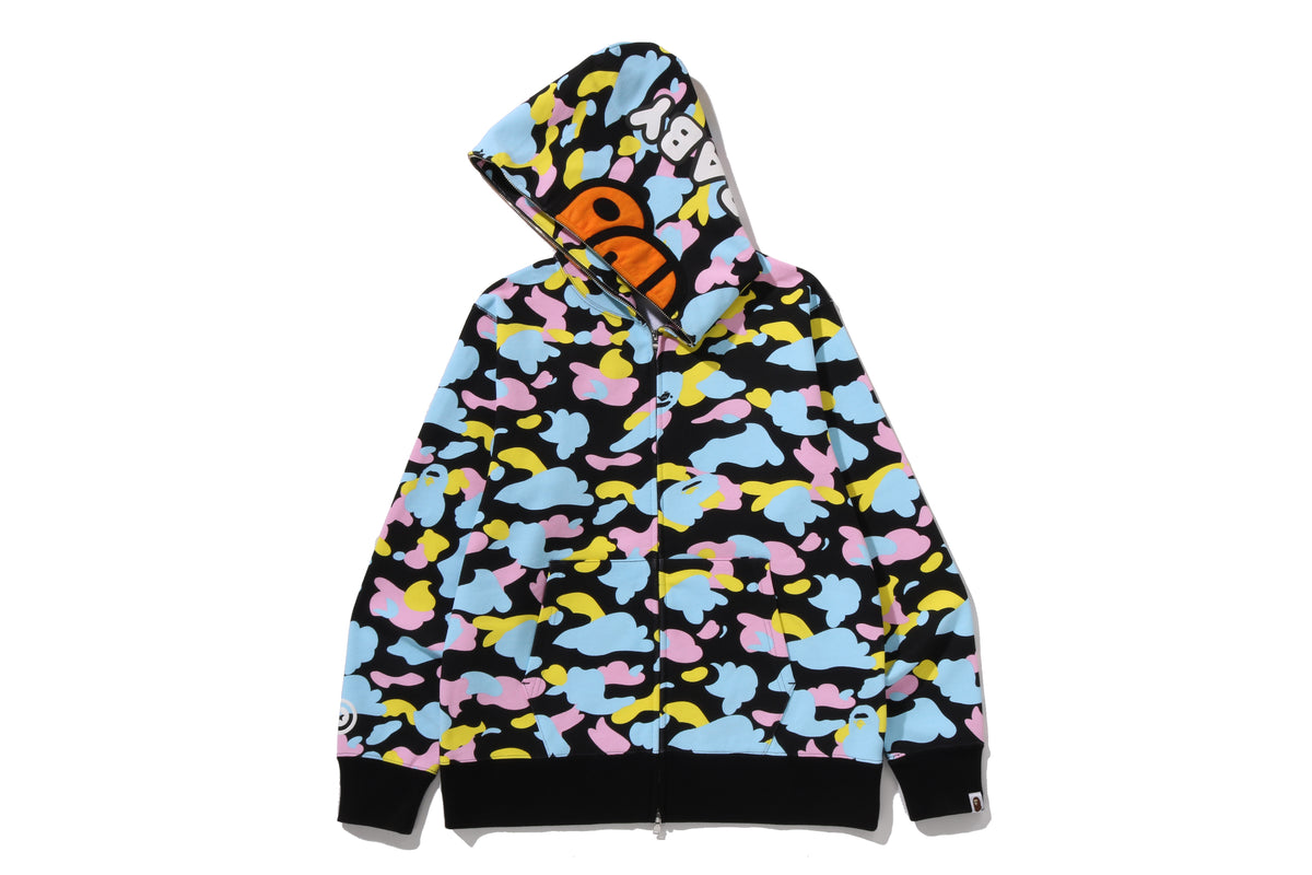 NEW MULTI CAMO BABY MILO REGULAR FIT FULL ZIP HOODIE