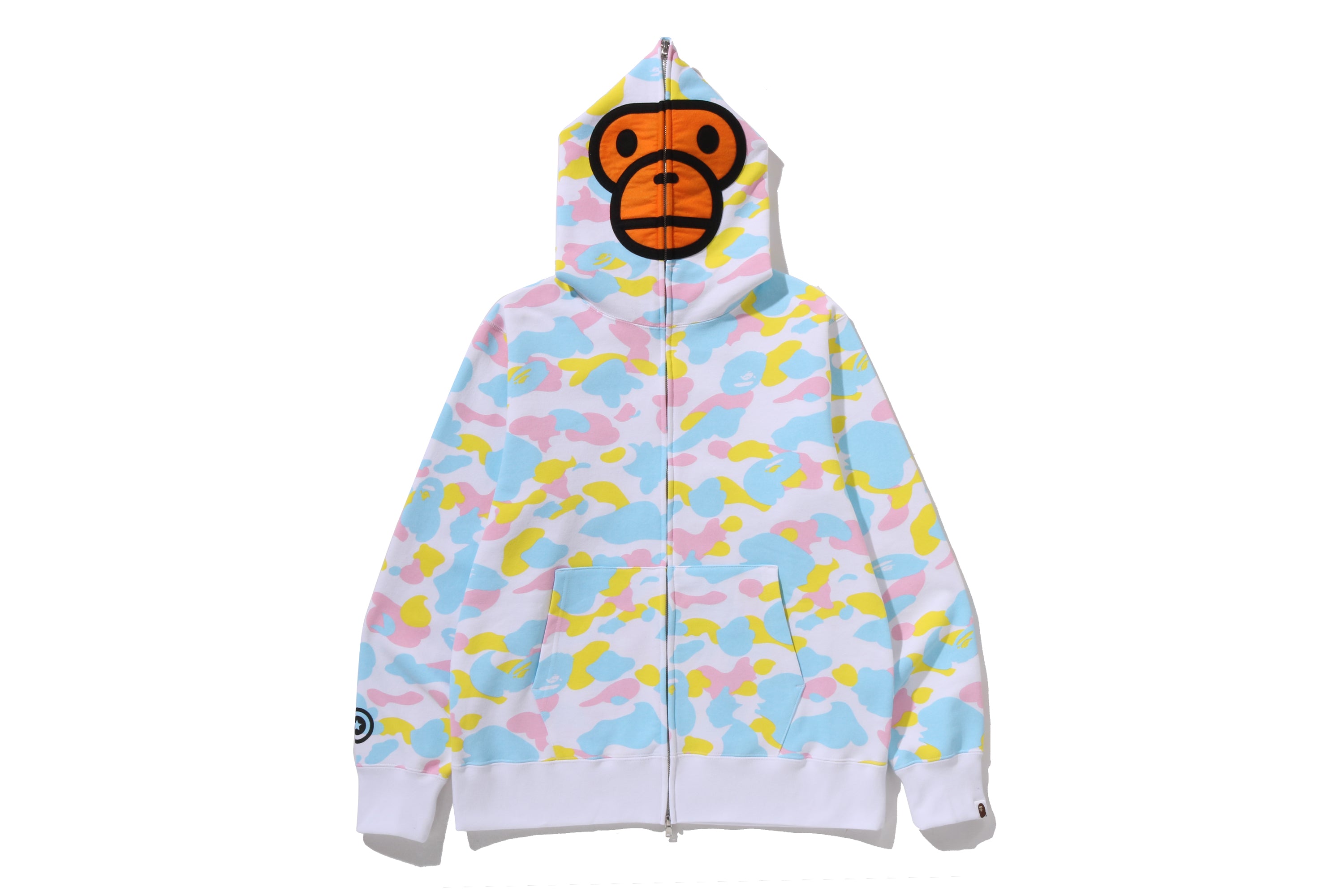 NEW MULTI CAMO BABY MILO REGULAR FIT FULL ZIP HOODIE – eu.bape.com