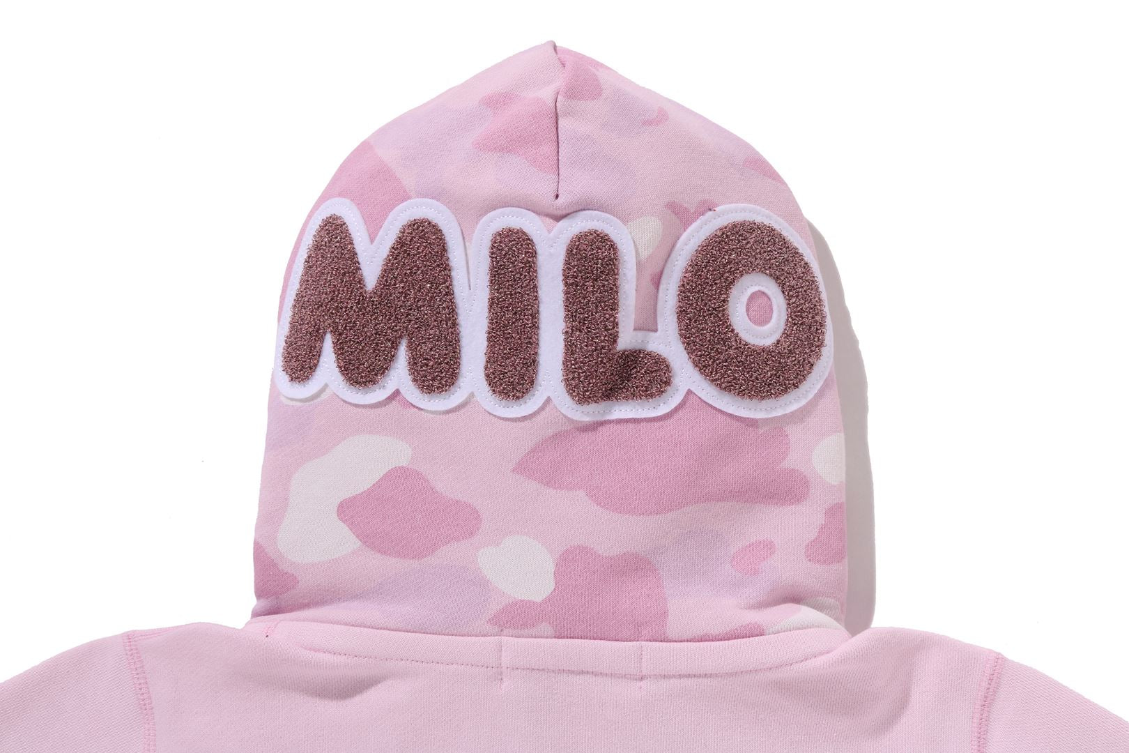 Ape Milo パーカー PINK M22 MILO SHARK CROPPED FULL ZIP DOUBLE HOODIE LADIES – eu.bape.com