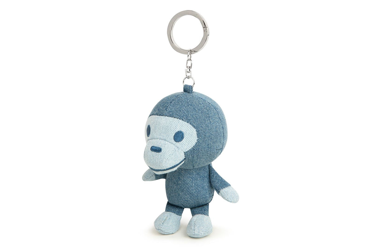 BABY MILO PLUSH DENIM DOLL KEYCHAIN – eu.bape.com