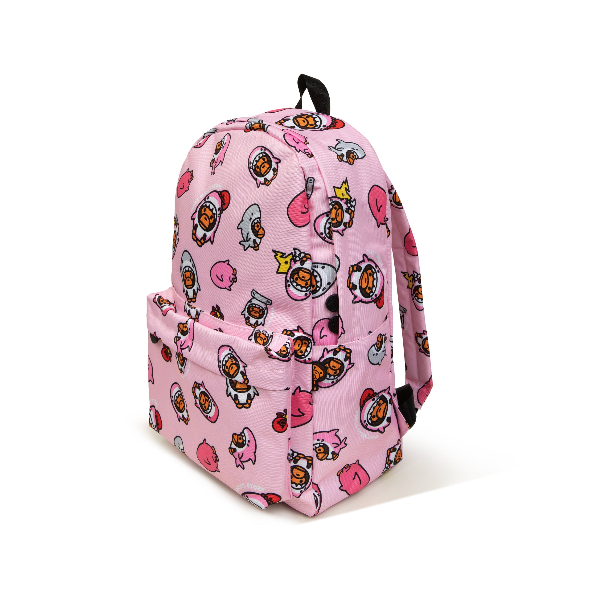 Pink bape backpack sale