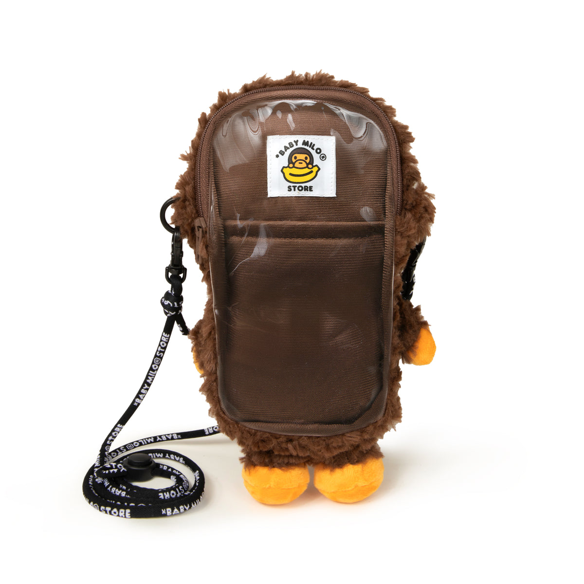 BABY MILO FAUX FUR PLUSH DOLL MOBILE PHONE BAG #1