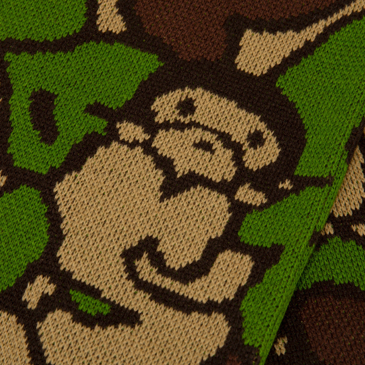 BUBBLE CAMO KNIT SCARF