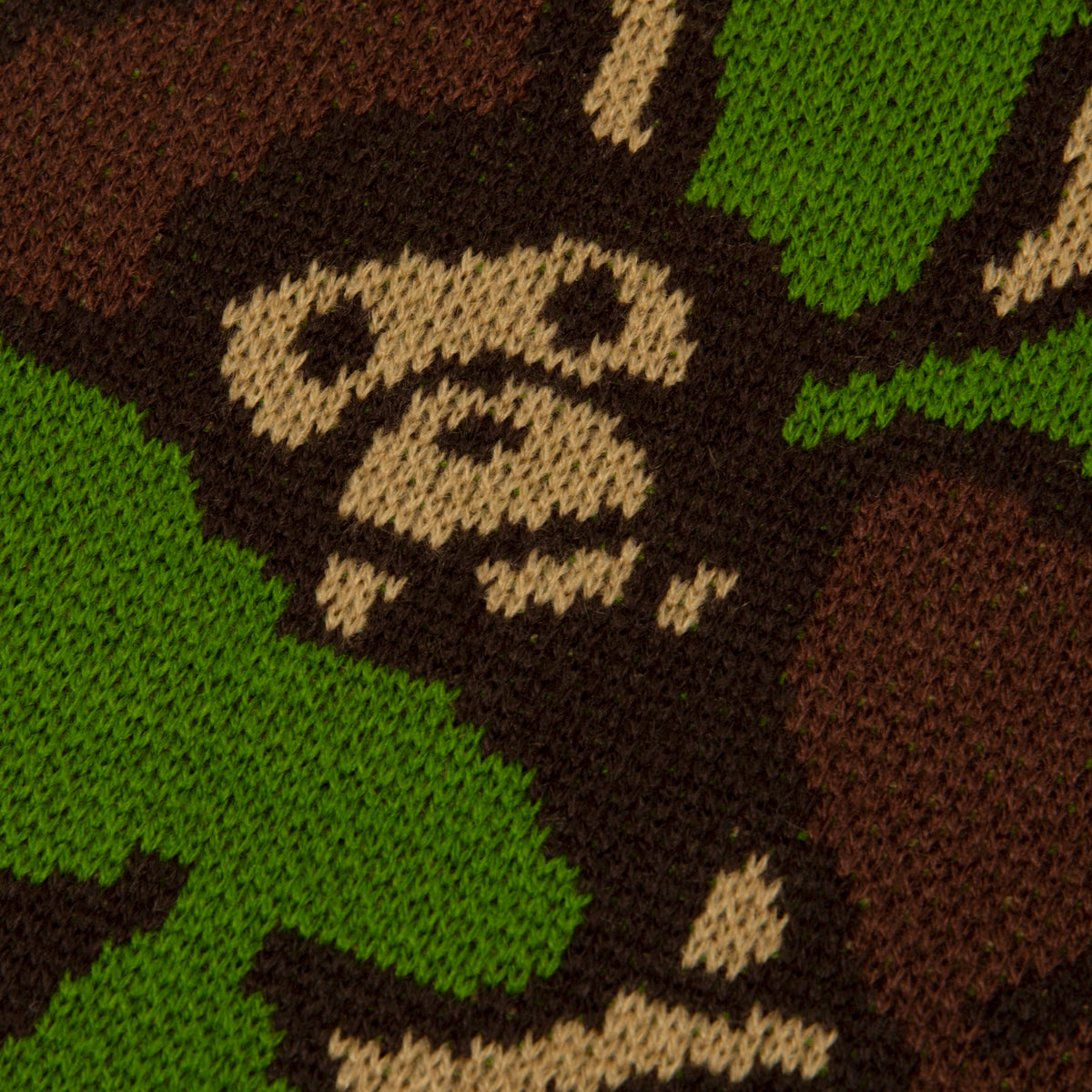 BUBBLE CAMO KNIT SCARF