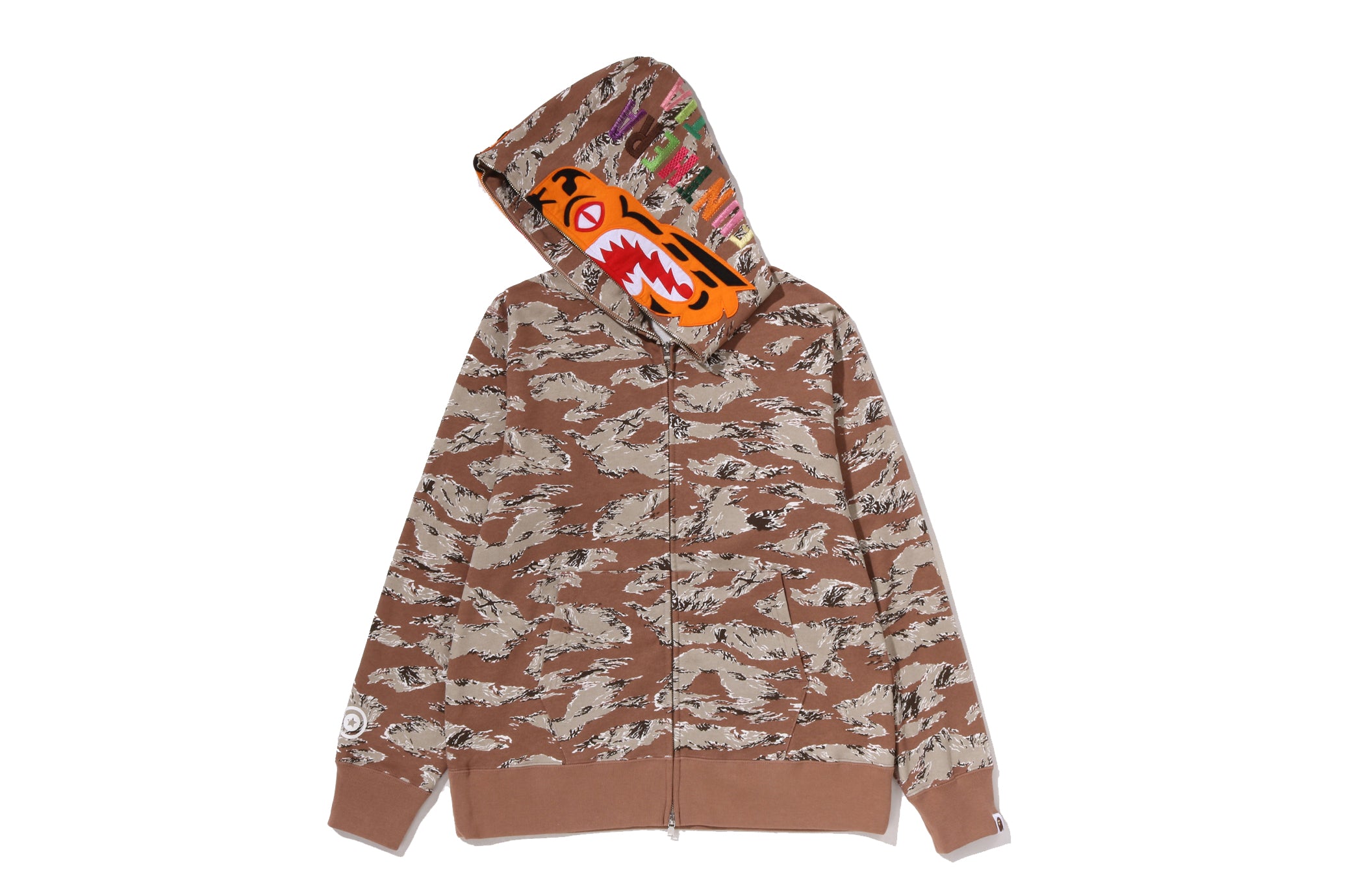 BAPE タイガー パーカー Brown camo ベージュ ベイプ APE L TIGER CAMO TIGER FULL ZIP HOODIE – eu.bape.com