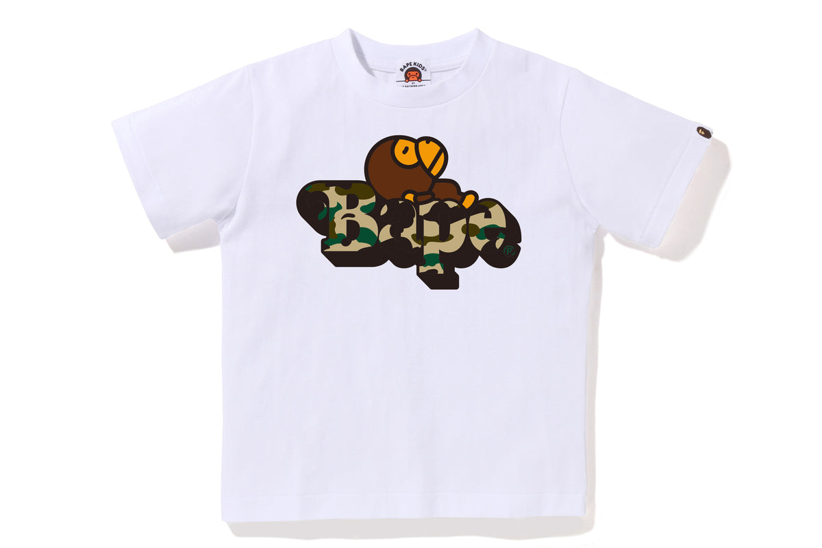1ST CAMO MILO ON BAPE TEE KIDS