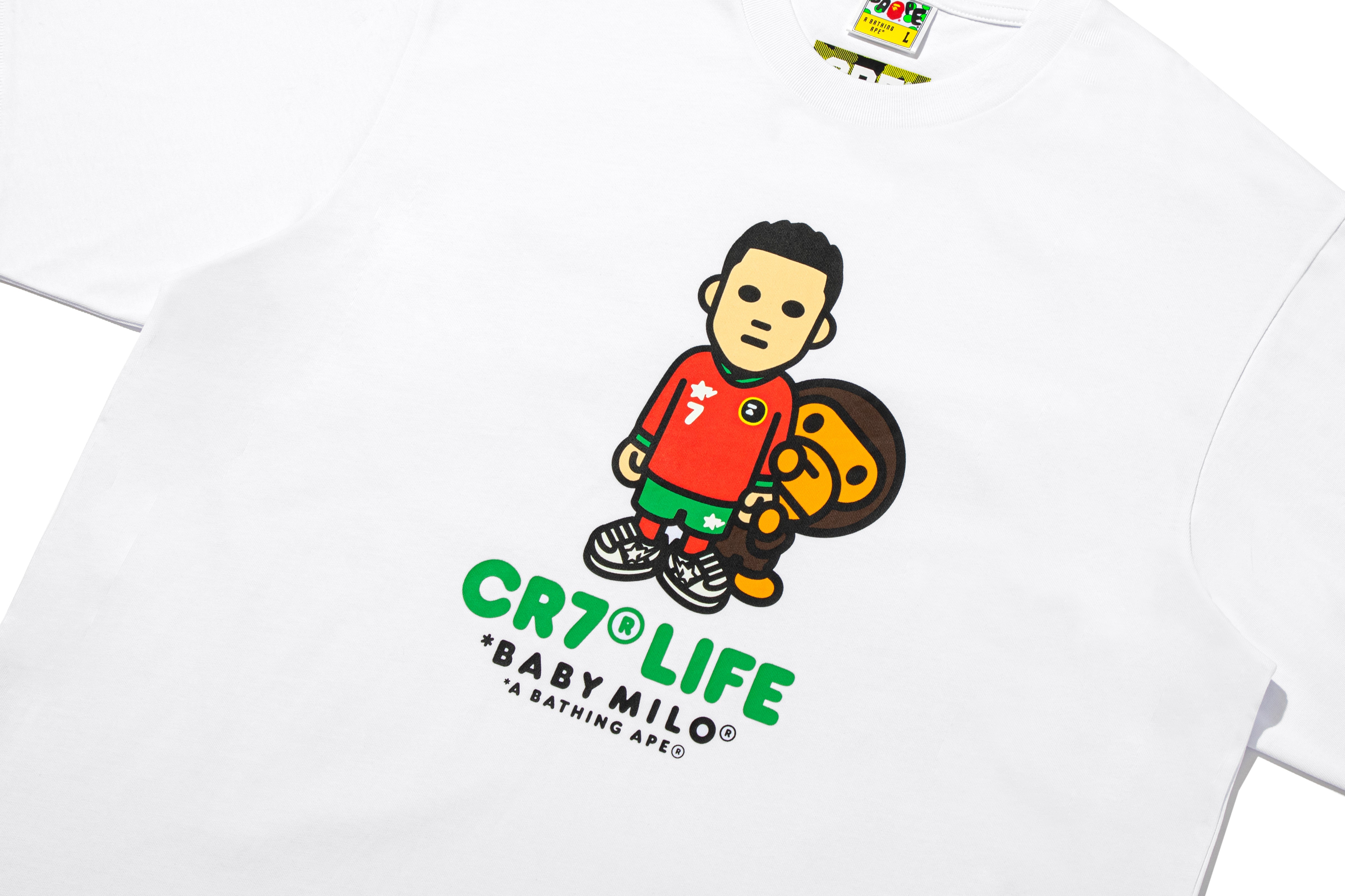BAPE X CR7 LIFE BABY MILO RELAXED FIT TEE – eu.bape.com