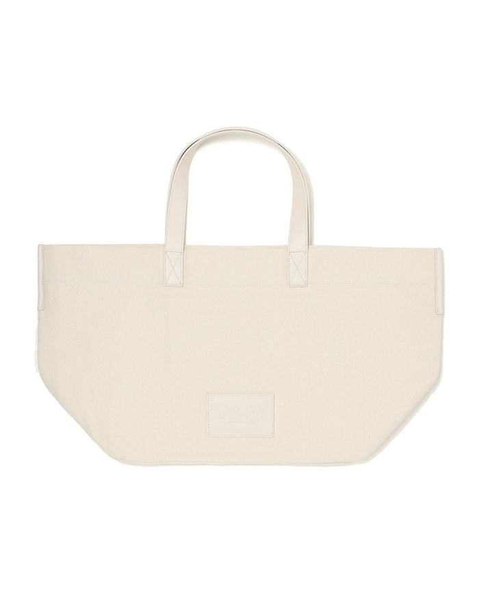 BAPY OVERSIZED CANVAS TOTE BAG LADIES