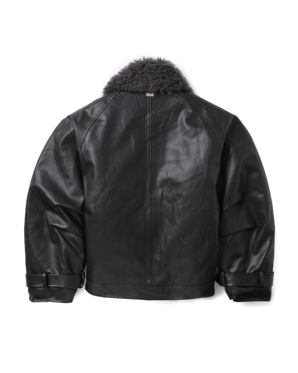 BAPY FAUX LEATHER JACKET LADIES – eu.bape.com